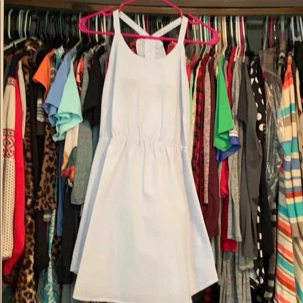 NWT Blue/white pin stripe boutique dress
